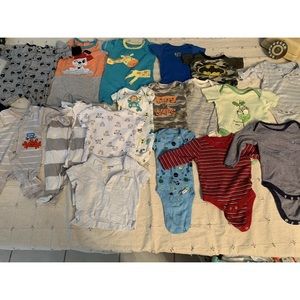 Baby boy clothes boy 0-3 month old Lot Bundle
